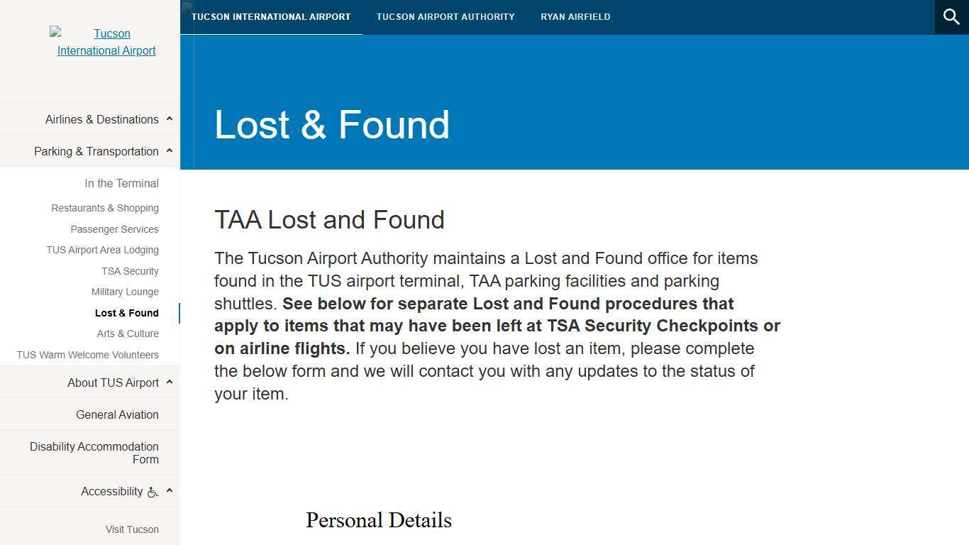 Lost & Found / Fly Tucson